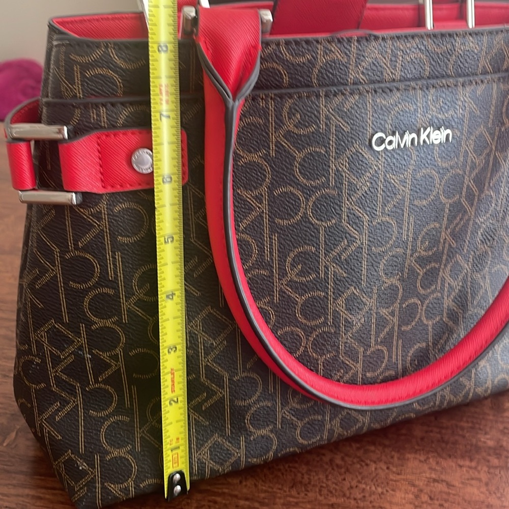 Calvin Klein logo satchel purse - Picture 13 of 16